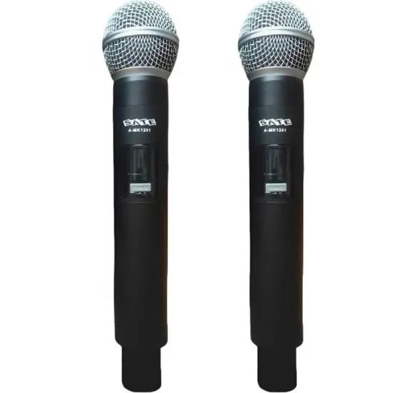 Micrófono Satellite A-MK1201 Negro Inalámbrico