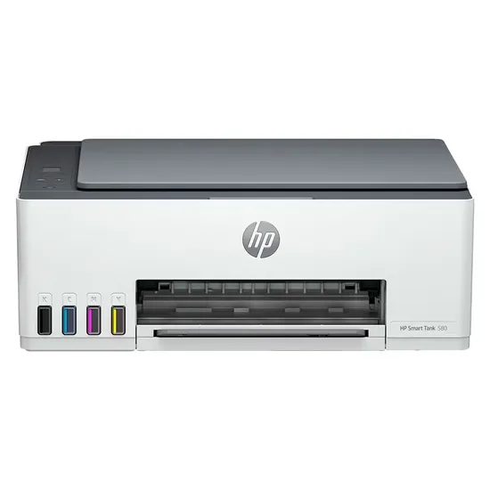 Impresora Multifuncional HP Smart Tank 580 3 en 1 Wi-Fi Doble Voltaje - Blanco