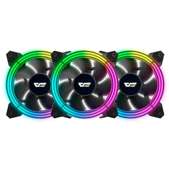 Fan para Gabinete Darkflash CF11 Pro Argb 3 en 1 - Negro