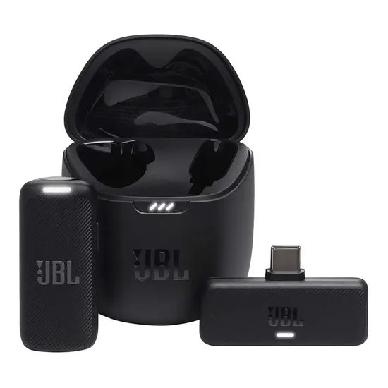 Micrófono Solapa JBL Quantum Stream USB-C Inalámbrico para Smartphone - Negro