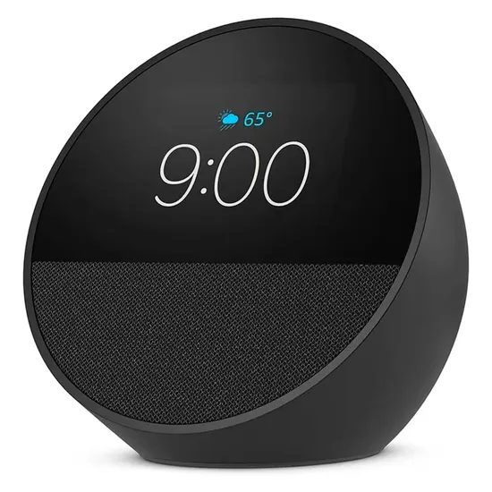 Amazon Echo Spot 2024 Smart Alarm Clock Alexa - Negro