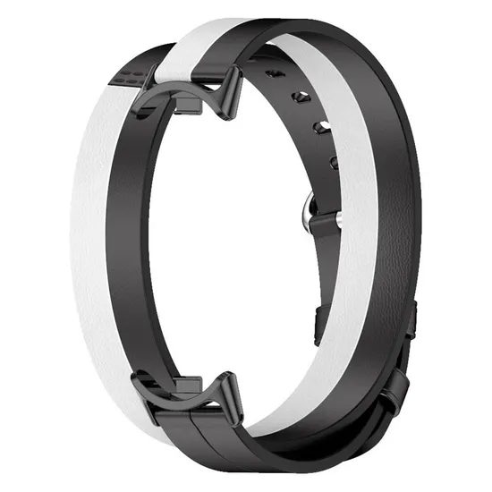 Pulseira Xiaomi Double Wrap Strap BHR7311GL para Smart Band 8 - Negro y Blanco