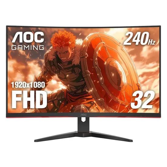 Monitor Gaming AOC C32G2ZE 31.5" Full HD Curvo 240HZ HDMI DP - Negro