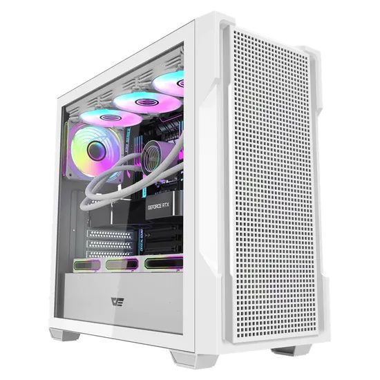 Gabinete Gamer Darkflash DS900 Mesh Mid Tower - Blanco