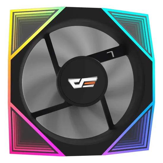 Fan para Gabinete Darkflash DM18 Single Argb - Negro