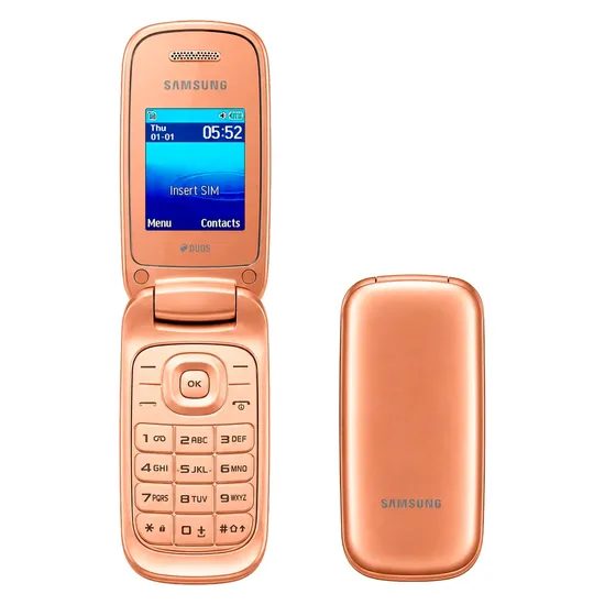 Celular Samsung Flip GT-E1272 Dual Sim Tela 1.77" - Dorado
