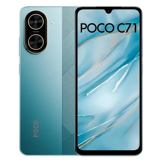 Smartphone Xiaomi Poco C71 Global 64GB 4GB Ram Dual Sim Tela 6.88" - Azul