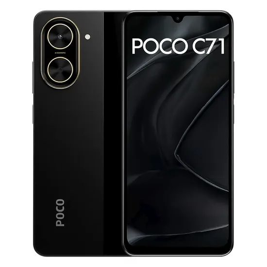 Smartphone Xiaomi Poco C71 Global 64GB 4GB Ram Dual Sim Tela 6.88" - Negro