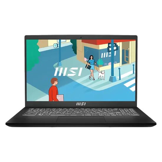 Notebook MSI Modern 15 Intel Core i5-1334U 16GB Ram 512GB SSD Tela 15.6" HD Windows 11 Inglés Negro - B13M-1097US