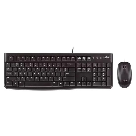 Kit Teclado y Mouse Logitech MK120 920-004428 USB Español - Negro