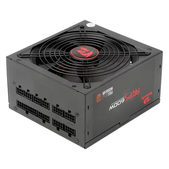 Fuente de Poder Redragon RGPS GC-PS003 ATX 600W 80 Plus Bronze PFC Activo Full Modular - Negro