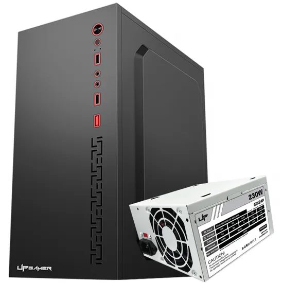 Gabinete Up Gamer Prime, Mini Tower; M-ATX y Itx Negro - con Fuente de Poder 230W 110V/220V