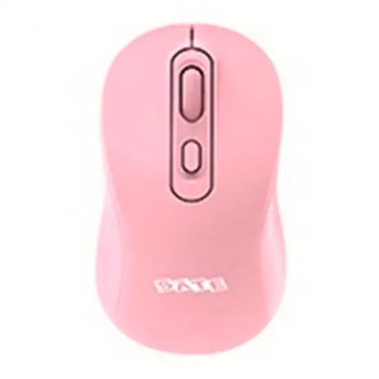 Mouse Sate A-796G Inalámbrico 2.4G Rosado