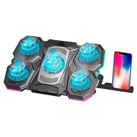 Soporte p/ Notebook Sate A-CP44 17" RGB USB Negro*