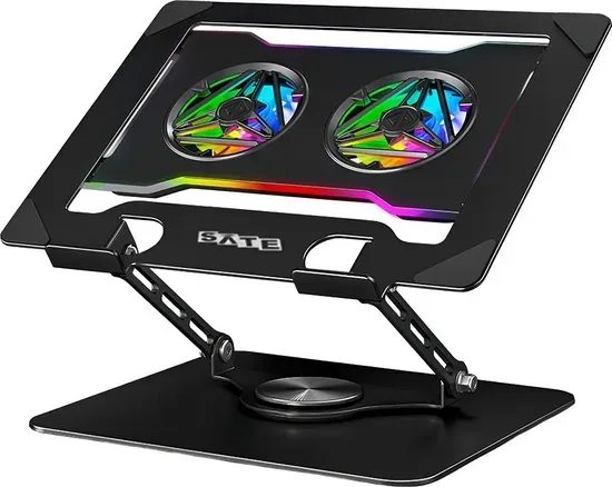 Soporte p/ Notebook Sate A-CP30 RGB Metal Gris *G