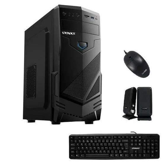 Gabinete Kit Sate K761 Español Negro ATX