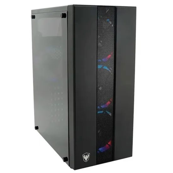 Gabinete Gamer Satelite K878, Mid Tower, RGB, ATX, Lateral Acrílico, 4X Fans 120MM RGB, Negro