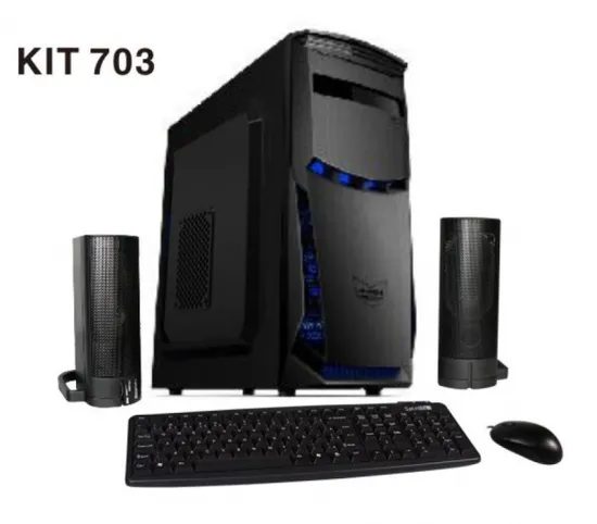 Gabinete Kit Sate K703 Portugues Negro ATX