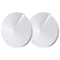 Router TP-Link Deco M5 Whole Home Mesh Wi-Fi AC1300 Dual Band / 2.4GHZ / 5GHZ - Blanco (Kit Con 2)