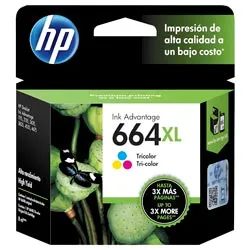 Cartucho de Tinta HP F6V30AL 664XL - Colorido