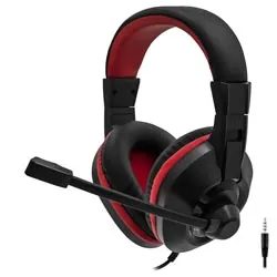 Auricular Gamer Satellite AE-263 / Con Cable - Negro / Rojo
