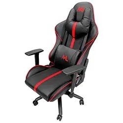 Silla Gamer Mtek MK02 - Negro / Rojo