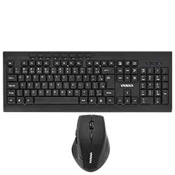 Teclado + Mouse Satellite AK-726G Inalámbrico / Portugués - Negro