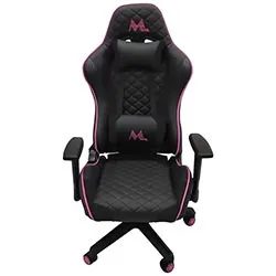 Silla Gamer Mtek MK01 - Negro / Rosado