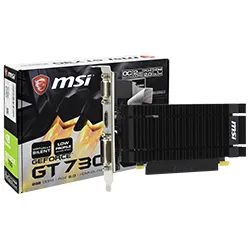 Tarjeta de Video MSI Afterburner Oc 2GB Geforce GT730 DDR3 - N730K-2GD3H/LPV1