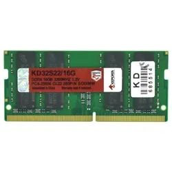 Memoria Ram para Notebook Keepdata DDR4 16GB 3200MHZ - KD32S22/16G