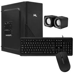 Gabinete Kit Mtek DK07 Fuente 500W / Speaker / Mouse / Teclado Portugués - Negro