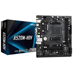 Placa Madre Asrock A520M-HDV Socket AM4 / VGA / DDR4