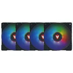 Cooler para Gabinete Satellite RGB-31K 12X12 - Kit Con 4