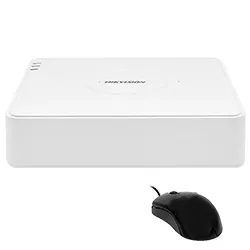 CCTV de Vigilancia DVR Hikvision DS-7104HGHI-M1 Turbo HD 7100 4CH / 720P - Blanco + Mouse
