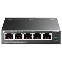 Hub Switch TP-Link TL-SG105PE Easy Smart 5 Puertos / 4 Port Poe+ / 65W - 10/ 100/ 1000MBPS