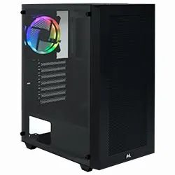 Gabinete Gamer Mtek MK2605 Mid Tower / 1 Cooler RGB - Negro