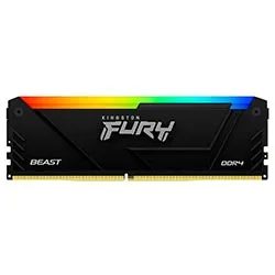 Memoria Ram Kingston Fury Beast DDR4 8GB 3200MHZ RGB - Negro (KF432C16BB2A/8)