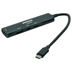 Hub USB-C 3.1 Satellite A-HUBC59 4 Puertos / 2 USB 3.0 / 2 USB-C Hembra - Negro
