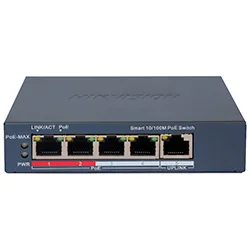 Hub Switch Hikvision DS-3E1105P-Ei/ M 4 Puertos / Poe / 10/ 100MBPS