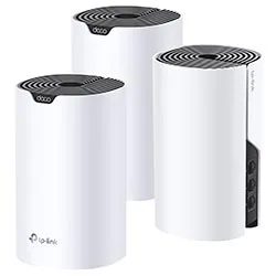 Router TP-Link Deco S7 Whole Home Mesh Wi-Fi AC1900 Dual Band / 2.4GHZ / 5GHZ - Blanco (Kit Con 3)