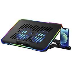 Cooler para Notebook Satellite A-CP42 RGB / USB / 9" Hasta 17" - Negro