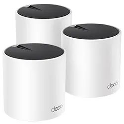 Router TP-Link Deco X55 Whole Home Mesh AX3000 Dual Band / 2.4GHZ / 5GHZ / Wi-Fi 6 - Blanco (Kit Con 3)