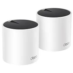 Router TP-Link Deco X55 Whole Home Mesh AX3000 Dual Band / 2.4GHZ / 5GHZ / Wi-Fi 6 - Blanco (Kit Con 2)