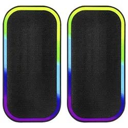 Speaker Satellite AS-92007B Gaming RGB / Bluetooth / USB / Aux - Negro