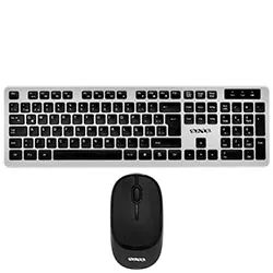 Teclado + Mouse Satellite AK-762G Inalámbrico / Español - Negro / Plata