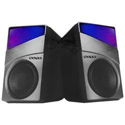 Speaker Satellite AS-91001 Gaming RGB / USB / 3.5MM - Negro / Gris