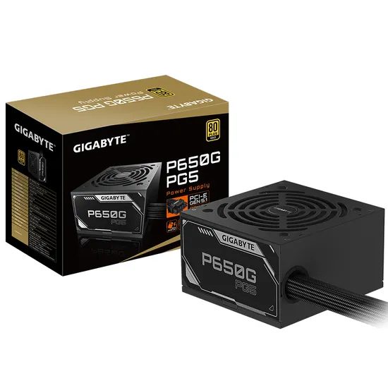 Fuente de Alimentación Gigabyte GP-P650G PG5 650W ATX / No Modular / 80 Plus Gold (ATX 3.1)