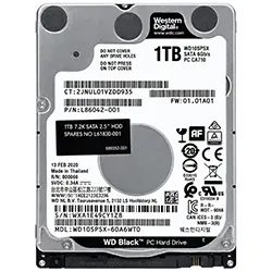 Disco Duro para Notebook Western Digital 1TB WD Negro 2.5" SATA 3 7200RPM Pull - WD10SPSX