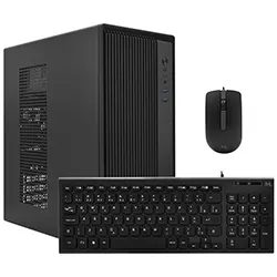 Gabinete Kit Mtek MKT2802 Fuente 500W / Mouse / Teclado Portugués - Negro