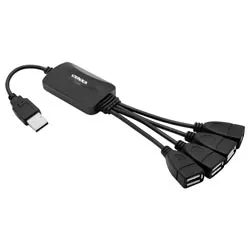 Hub USB 2.0 Satellite A-HUB05 4 Puertos - Negro